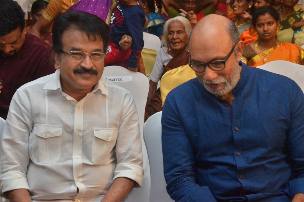 Keyaar, Sathyaraj at Producer M Ramanathan daughter wedding reception. Sathyaraj,Goundamani,P Vasu,K Rajan,TG Thyagarajan,Kalaipuli S Thanu,R. Sundarrajan,Keyaar,M Ramanathan daughter wedding reception