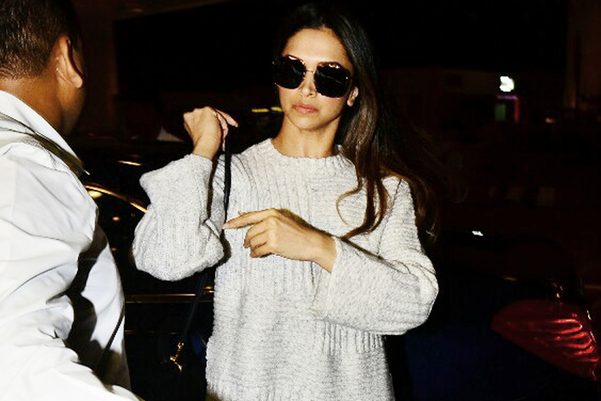Virat-Anushka's Wedding: Actress Deepika Padukone leaves for Italy. Deepika Padukone,Virat-Anushka,Virat-Anushka wedding,Virat-Anushka marriage,Virat Kohli,Anushka Sharma