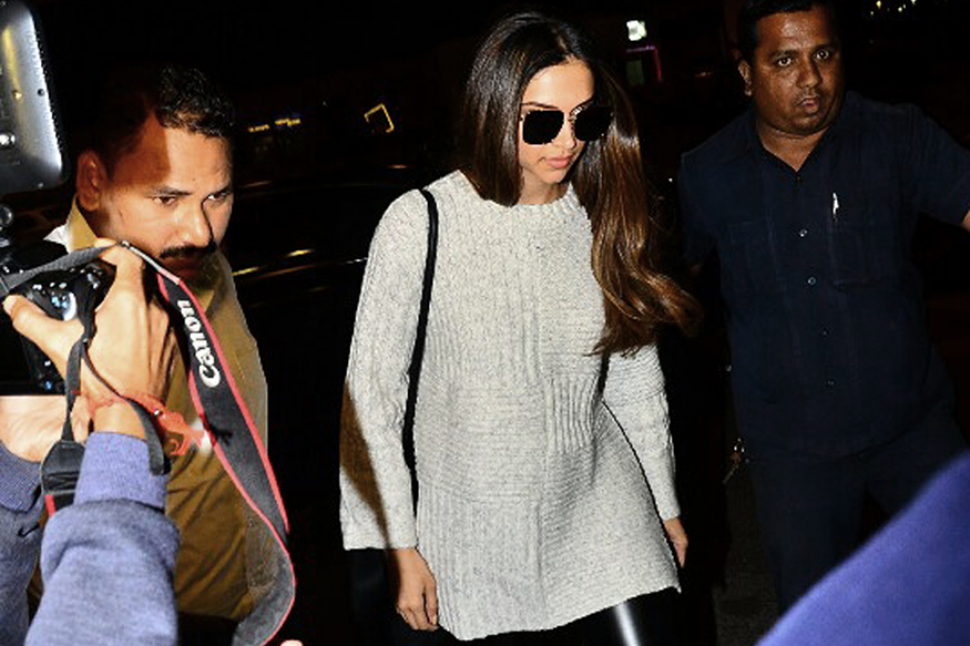 Virat-Anushka's Wedding: Actress Deepika Padukone leaves for Italy. Deepika Padukone,Virat-Anushka,Virat-Anushka wedding,Virat-Anushka marriage,Virat Kohli,Anushka Sharma