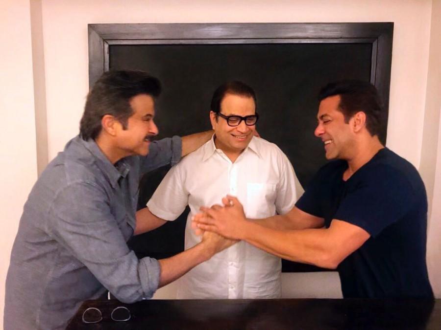 Actor Anil Kapoor has joined the cast of the third installment of "Race 3" starring superstar Salman Khan. Salman on Friday shared a photograph of himself along with Anil and producer Ramesh Taurani holding hands with each other. "Inke Aane se 'Race 3' ka cast aur ho gaya jhakaas Anil Kapoor, Ramesh Taurani. 'Race 3'. (With him joining the 'Race 3', the cast has become more awesome)," Salman captioned the image. This is not the first time Salman and Anil will share screen space. The two have previously worked in movies like "Biwi No.1", "No Entry", "Yuvvraaj" and "Salaam-e-Ishq: A Tribute to Love". Salman Khan,actor Salman Khan,Anil Kapoor,Race 3,Anil Kapoor joins Race 3,Ramesh Taurani,Biwi No.1,No Entry,Yuvvraaj,Salaam-e-Ishq: A Tribute to Love