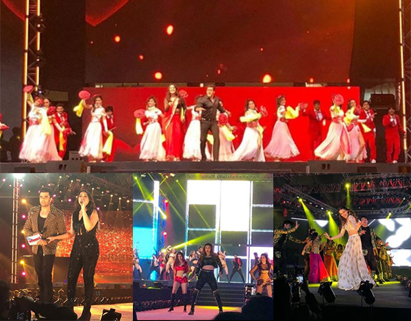 The event, organised by Red Rocks Entertainment, Abegan with the performance by actress Daisy, who was introduced on stage by the host of the evening Maniesh Paul. Daisy, who made her Bollywood debut in 2014 in Salman starrer "Jai Ho", danced on numbers like "Tu isaq mera" and "Tere naina". Da-Bangg Tour,salman khan Da-Bangg tour,Da-Bangg Tour in Delhi,Salman Khan,Sonakshi Sinha,Kriti Sanon,Prabhudheva,Prabhu Deva