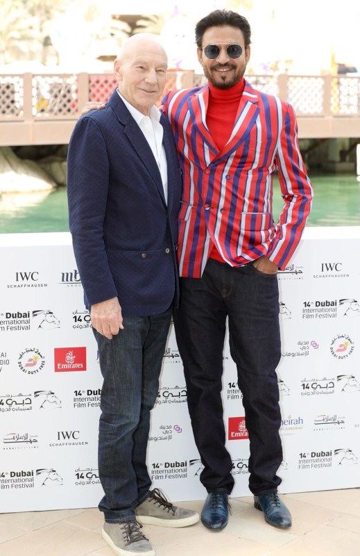 Sharing this honor with him were two other international bigwigs, Sir Patrick Stewart and Hollywood royalty, Cate Blanchett. Post the ceremony, Irrfan met the legendary actor Patrick Stewart and they earned an opportunity to discuss work and spend time in each other’s company. Talking about being honored alongside the like of Sir Patrick Stewart, Irrfan said, "His work isn’t anything short of inspirational for any actor. Thus winning this award alongside him makes this honor more special." Irrfan Khan,actor Irrfan Khan,Patrick Stewart,Sir Patrick Stewart
