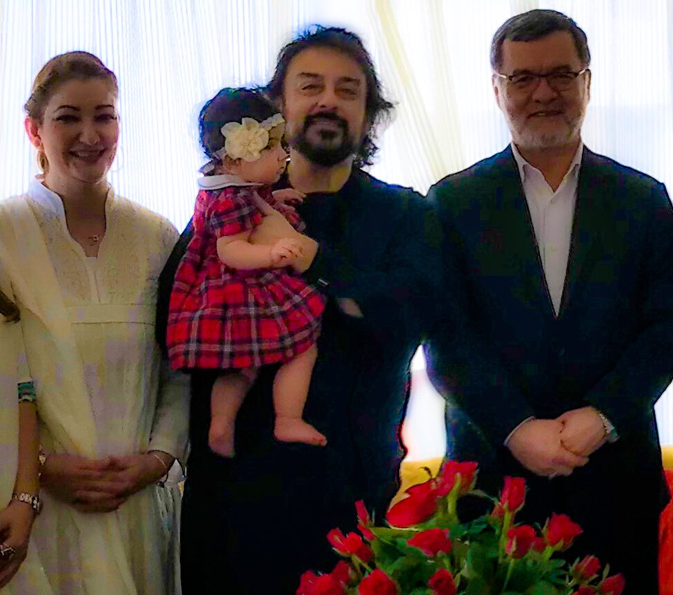 Singer-composer Adnan Sami along with his wife Roya and daughter Medina met Afghanistan Vice President Sarwar Danish. Adnan says he discussed his upcoming film "Afghan - In Search of a Home" with Danish. "We had a delightful morning in Mumbai meeting the visiting Vice President. We discussed my upcoming film ‘Afghan' and he was most gracious in extending all his support to us. We look forward to shooting in Afghanistan soon," the "Sun zara" singer tweeted. Adnan Sami,singer Adnan Sami,Afghan Vice President Sarwar Danish,Sarwar Danish
