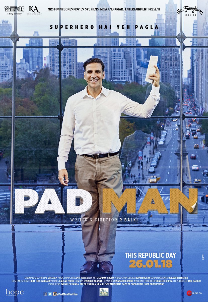 Padman Talks: This pad giving woman two months extra life. Find out how... #PadMan, this Republic Day, 26.01.18 Akshay Kumar,Padman,akshay kumar padman,Padman first look,Padman poster,Padman movie poster,Radhika Apte,Sonam Kapoor