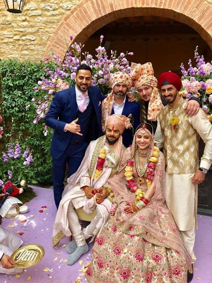 "This beautiful day will be made more special with the love and support of our family of fans and well-wishers. Thank you for being such an important part of our journey," the statement read. Virat Kohli,Anushka Sharma,Virat Kohli and Anushka Sharma,Virat Kohli and Anushka Sharma marriage,Virat Kohli and Anushka Sharma wedding images,Virat Kohli and Anushka Sharma wedding stills