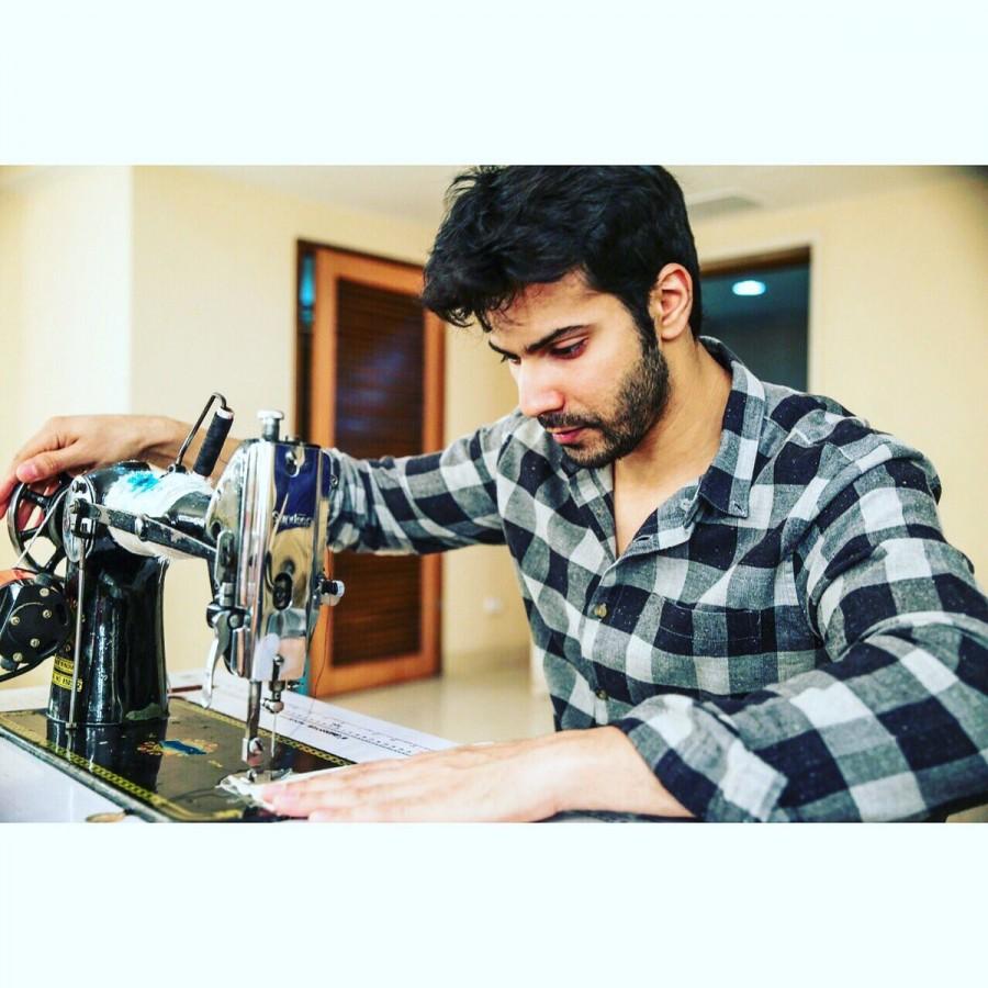 Varun Dhawan has started shooting for the upcoming film "Sui Dhaaga - Made in India" Varun Dhawan,actor Varun Dhawan,Sui Dhaaga - Made in India,Sui Dhaaga - Made in India launch,Sui Dhaaga - Made in India pooja,Sui Dhaaga - Made in India shooting starts