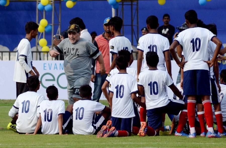 "It would have been great had Maradona played. He had an injury, so he could not play. He is too good a player. Age has caught up with him now, but even then watching him from close quarters is a treat," Ganguly told reporters after the match. It was learnt that the football workshop, which preceded the game, dragged on beyond the scheduled time forcing a seemingly jaded Maradona to not play later. The entire management was shabby as the playing field seemed way too crowded with too many people jousting for space to get a glimpse of the former Napoli Star, regarded as one of the best footballers of all time. Diego Maradona,Sourav Ganguly,Diego Maradona Kolkata,Diego Maradona skips football match