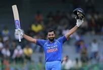 Skipper Rohit Sharma led from the front with his third ODI double century to help India post a mammoth 392/4 against Sri Lanka in the second One-day International at the Punjab Cricket Association I.S. Bindra Stadium here on Wednesday.