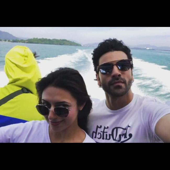 Divyanka Tripathi with husband Vivek Dahiya on ferry in Thailand. Divyanka Tripathi,actress Divyanka Tripathi,Divyanka Tripathi birthday,Divyanka Tripathi birthday celebration,Divyanka Tripathi birthday party,Vivek Dahiya,Divyanka Tripathi and Vivek Dahiya