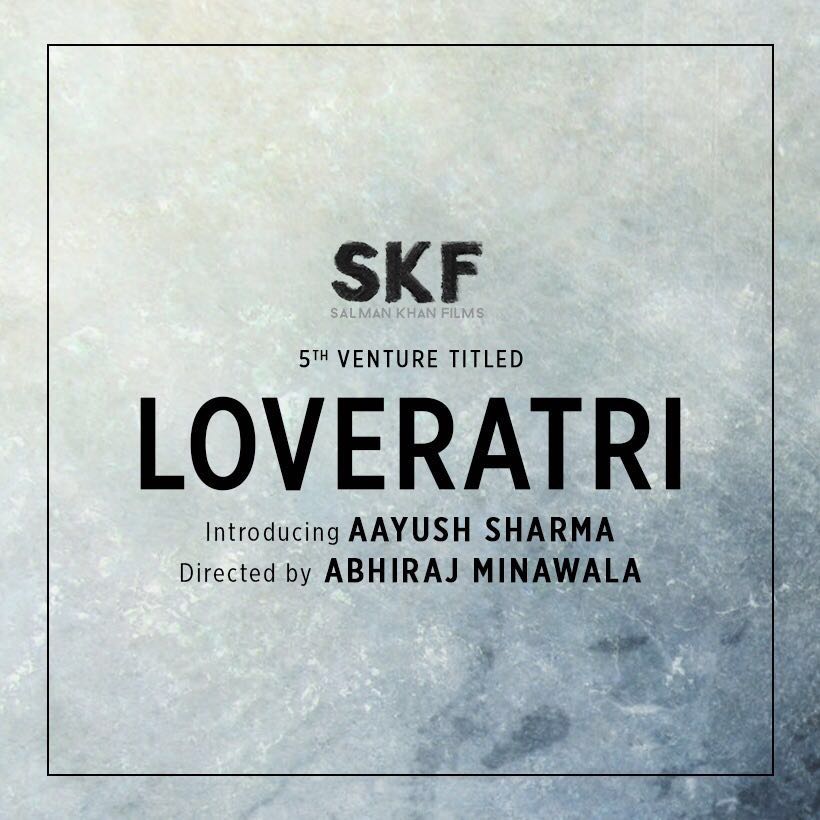 Salman Khan took to his social media handle and tweeted,"Feeling very happy to announce @SKFilmsOfficial productions ka 5th venture #Loveratri introducing @aaysharma directed by Abhiraj Minawala. More details soon". 'Loveratri' will mark the debut of Aaysuh Sharma in Bollywood. The female lead for the film is yet to be finalized. Loveratri is directed by Abhiraj Minawala who will also be making his directorial debut with the film. Salman Khan,Salman Khan Loveratri,Loveratri,Loveratri movie,Loveratri title,Loveratri first look,Loveratri poster,Aayush Sharma