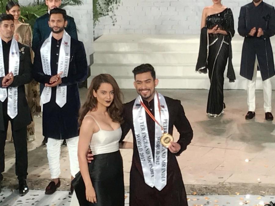 The winners were chosen from 16 finalists, who walked the ramp in wardrobe designed by Malhotra, fashion director Nivedita Saboo and Peter England. Jitesh Singh Deo,Lucknow's Jitesh Singh Deo,Kangana Ranaut,Manish Malhotra,Mahesh Bhupathi,Mr India 2017,Mr India 2017 winner