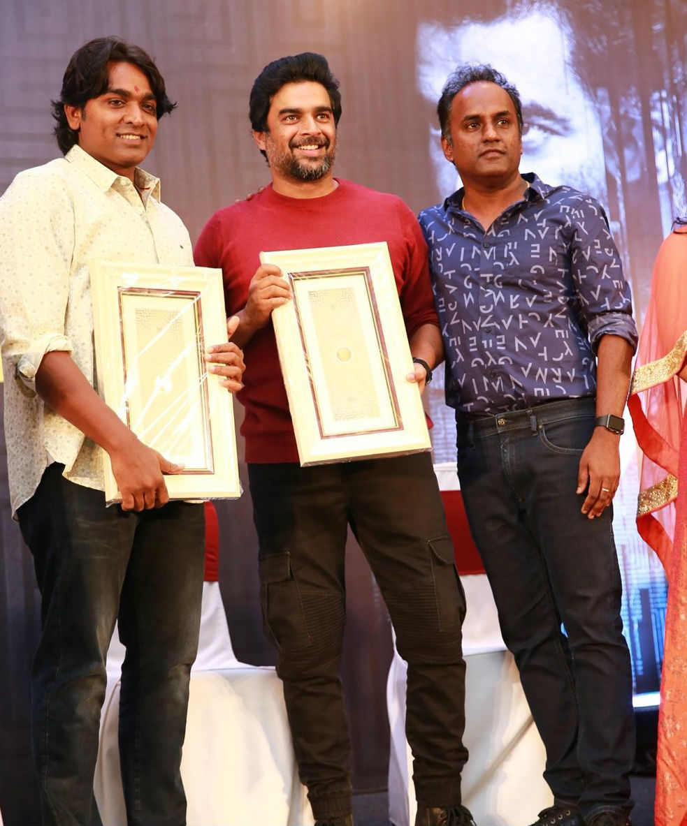 Vijay Sethupathi, Madhavan, Sashikanth at Vikram Vedha 100 days celebration. Vikram Vedha 100 days celebration,Vikram Vedha 100,R Madhavan,Vijay Sethupathi,Varalaxmi Sarathkumar,Shraddha Srinath,Vikram Vedha 100 days celebration pics,Vikram Vedha 100 days celebration images,Vikram Vedha 100 days celebration stills,Vikram Vedha 100