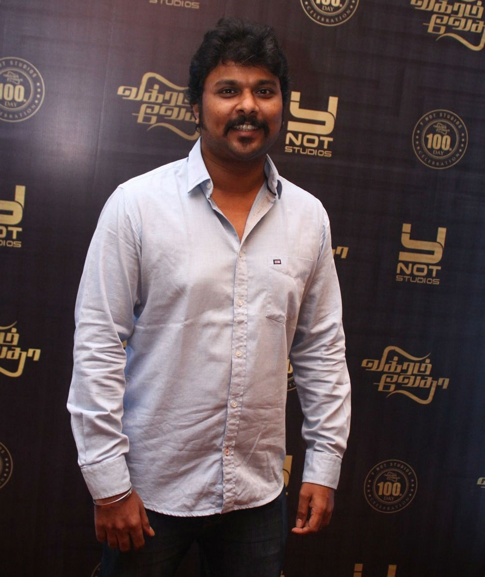 Rajkumar at Vikram Vedha 100 days celebration. Vikram Vedha 100 days celebration,Vikram Vedha 100,R Madhavan,Vijay Sethupathi,Varalaxmi Sarathkumar,Shraddha Srinath,Vikram Vedha 100 days celebration pics,Vikram Vedha 100 days celebration images,Vikram Vedha 100 days celebration stills,Vikram Vedha 100