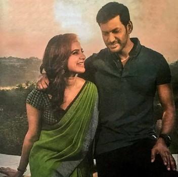 Irumbu Thirai is an upcoming Tamil movie directed by P. S. Mithran and produced by Vishal under the Vishal Film Factory banner.