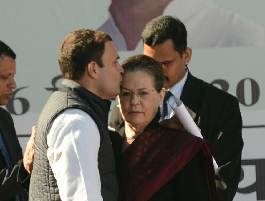Sonia Gandhi, 70, who steered the party through turbulent times for 19 years, her daughter Priyanka Vadra, and son-in-law Robert Vadra and former Prime Minister Manmohan Singh joined the top Congress leadership at the ceremony marked by loud celebrations as scores of Rahul Gandhi supporters danced to the beat of drums, raised slogans, burst firecrackers and distributed sweets outside the party office here. Rahul Gandhi,Narendra Modi,Congress President,Congress President Rahul Gandhi