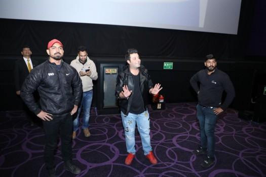 Varun Sharma visited a multiplex in Chandigarh to witness the live reactions to his comic entertainer 'Fukrey Returns'. The actor not only watched the film with the audience but also interacted with the fans and even clicked pictures with them. Varun Sharma was overwhelmed by the love and appreciation showered on him by the audience.