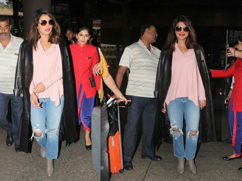 Priyanka Chopra returns home in style. Priyanka Chopra,actress Priyanka Chopra,Priyanka Chopra returns from New York,Priyanka Chopra returns to Mumbai,Priyanka Chopra hot pics,Priyanka Chopra hot images,Priyanka Chopra hot stills,Priyanka Chopra hot pictures,Priyanka Chopra hot photos