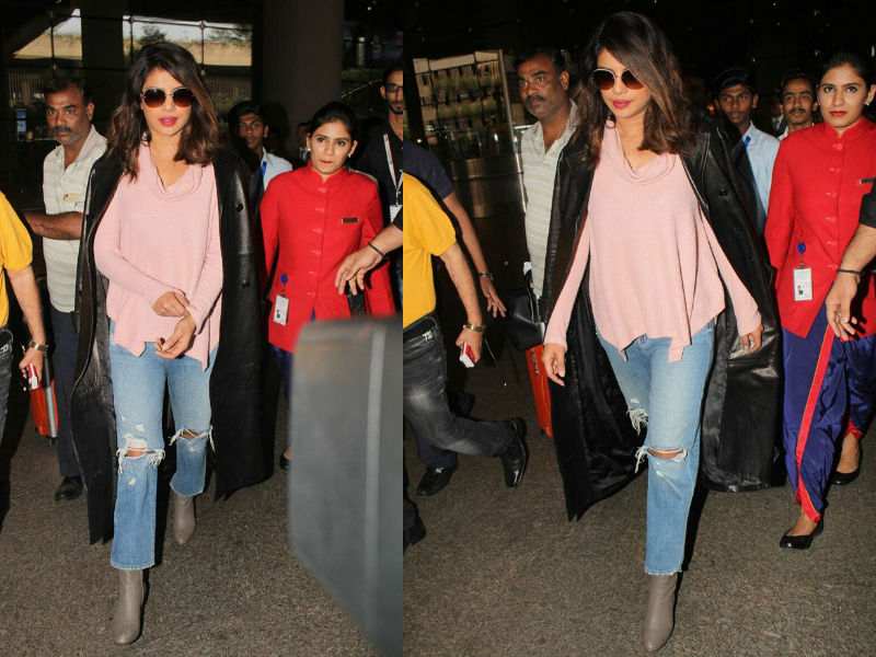 Priyanka Chopra clicked at Mumbai airport. Priyanka Chopra,actress Priyanka Chopra,Priyanka Chopra returns from New York,Priyanka Chopra returns to Mumbai,Priyanka Chopra hot pics,Priyanka Chopra hot images,Priyanka Chopra hot stills,Priyanka Chopra hot pictures,Priyanka Chopra hot photos