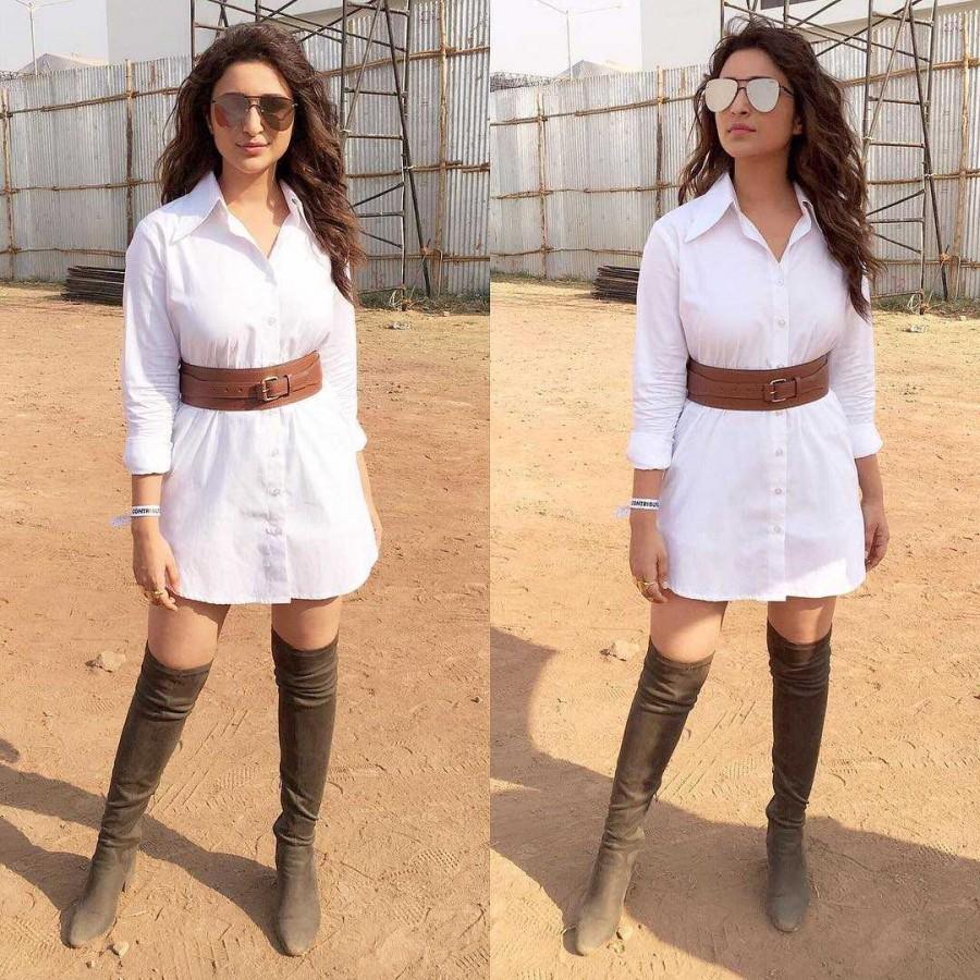 Parineeti Chopra looks hot Over-the-Knee Boots. Shraddha Kapoor,Alia Bhatt,Parineeti Chopra,Shraddha Kapoor boot,Alia Bhatt boot,Parineeti Chopra boot