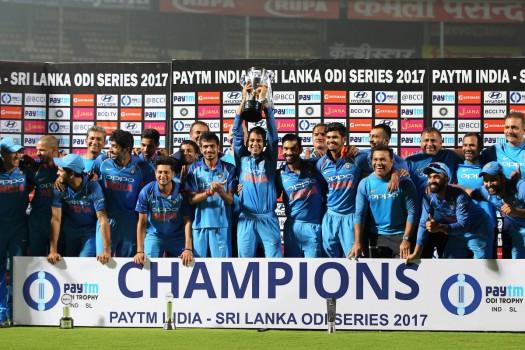 The Indians dominated with both bat and ball, restricting Sri Lanka to 215 runs before Shikhar Dhawan's unbeaten century helped them canter to a big win with 17.5 overs to spare. India have now won every series at home since the defeat to South Africa in October, 2015. The Sri Lankans will continue the search for their first bilateral series win in India. Dhawan, who remained unbeaten on 100, produced a partnership of 135 runs with Shreyas Iyer after the early departure of Indian captain Rohit Sharma.