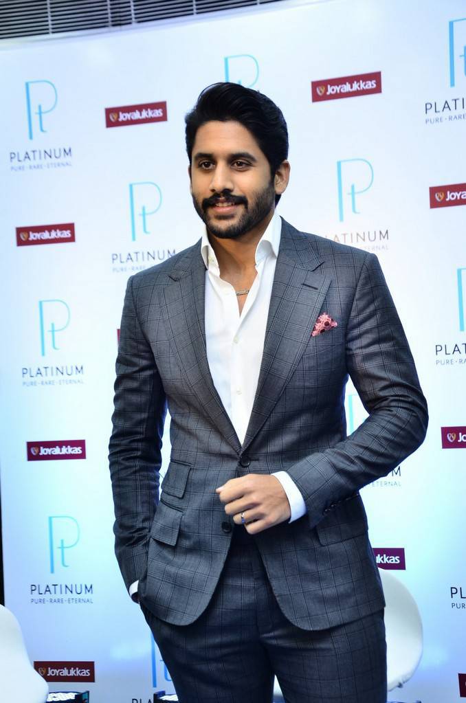 South Indian actor Naga Chaitanya launches Men Jewellery at Joyalukkas. Naga Chaitanya,actor Naga Chaitanya,Men Jewellery
