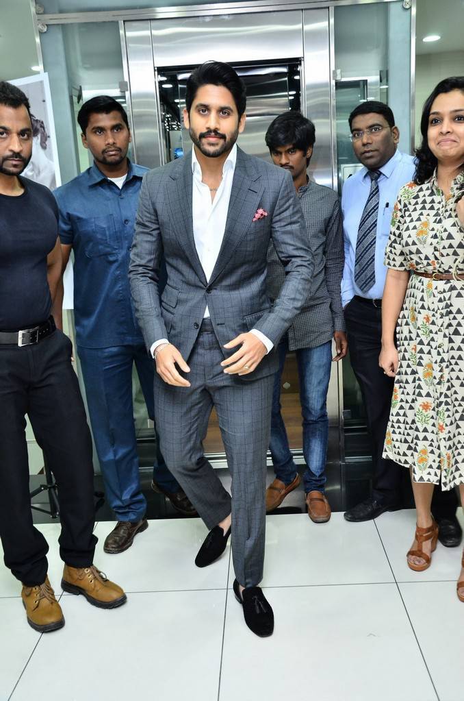Telugu film actor Naga Chaitanya launches Men Jewellery at Joyalukkas. Naga Chaitanya,actor Naga Chaitanya,Men Jewellery