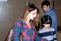 Bollywood actor Hrithik Roshan and ex-wife Sussanne Khan on a movie date with kids.