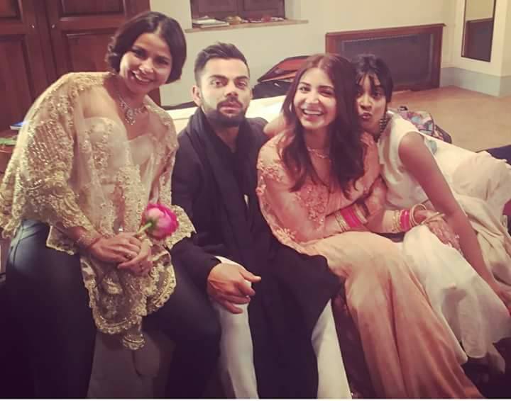 Virat Kohli and Anushka Sharma wedding: Newlyweds' latest pics are too cute for words. Virat Kohli and Anushka Sharma,Virat Kohli,Anushka Sharma,Virat Kohli and Anushka Sharma reception,Virat Kohli reception,Anushka Sharma reception