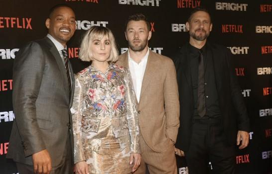 Will Smith, Noomi Rapace, Joel Edgerton and David Ayer at Bright Special Screening in Mumbai.