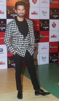 Shahid Kapoor attends Zee Cine Awards 2018 held at MMRDA Grounds in Mumbai on December 19, 2017.