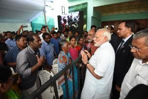 PM Narendra Modi,Narendra Modi,Modi visits cyclone-hit TN,Modi visits cyclone-hit,Lakshadweep