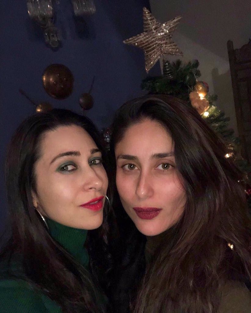 Kareena with her sister Karisma Kapoor. Kareena Kapoor,Kareena Kapoor Khan,Taimur Ali Khan,Taimur Ali Khan birthday celebration,Taimur Ali Khan birthday celebration pics,Taimur Ali Khan birthday celebration images,Taimur Ali Khan birthday celebration stills,Taimur Ali Khan birthday celebration