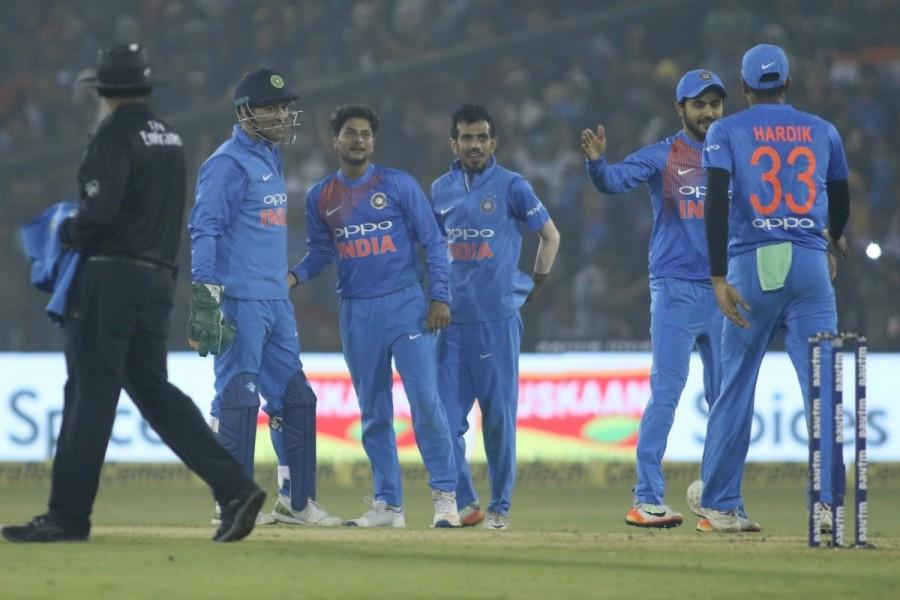 In reply, Sri Lanka were bowled out for 87 in 16 overs, thanks to leg-spinner Yuzvender Chahal (4/23). Put in to bat, India started off on a good note as openers Rohit Sharma (17) and Rahul added 38 runs in five overs before Rohit mistimed a short to mid-on off Angelo Mathews. In his 13-ball innings, the Mumbai batsman, who became the second Indian after Virat Kohli to complete 1,500 runs, managed to hit only two boundaries. India vs Sri Lanka,India vs Sri Lanka 1st T20,India beats Sri Lanka,India trash Sri Lanka,Lokesh Rahul,Mahendra Singh Dhoni,Dhoni