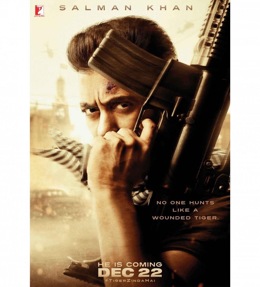 Salman Khan, Katrina Kaif's Tiger Zinda Hai movie poster. Salman Khan,Katrina Kaif,Salman Khan and Katrina Kaif,Tiger Zinda Hai,Tiger Zinda Hai movie poster,Tiger Zinda Hai poster,Ali Abbas Zafar