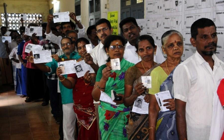 Polling for the crucial by-election to the Radhakrishnan Nagar (R.K. Nagar) Assembly constituency began here on Thursday at 8 a.m. Over two lakh voters are eligible to decide the fate of 59 candidates in one of the smallest constituencies in Tamil Nadu. The by-poll was necessitated following the death of AIADMK leader and Chief Minister Jayalalithaa on December 5, 2016, who represented the seat. RK Nagar by-poll,RK Nagar,RK Nagar By-Polls Chennai,R.K. Nagar,Radhakrishnan Nagar,Radhakrishnan Nagar constituency
