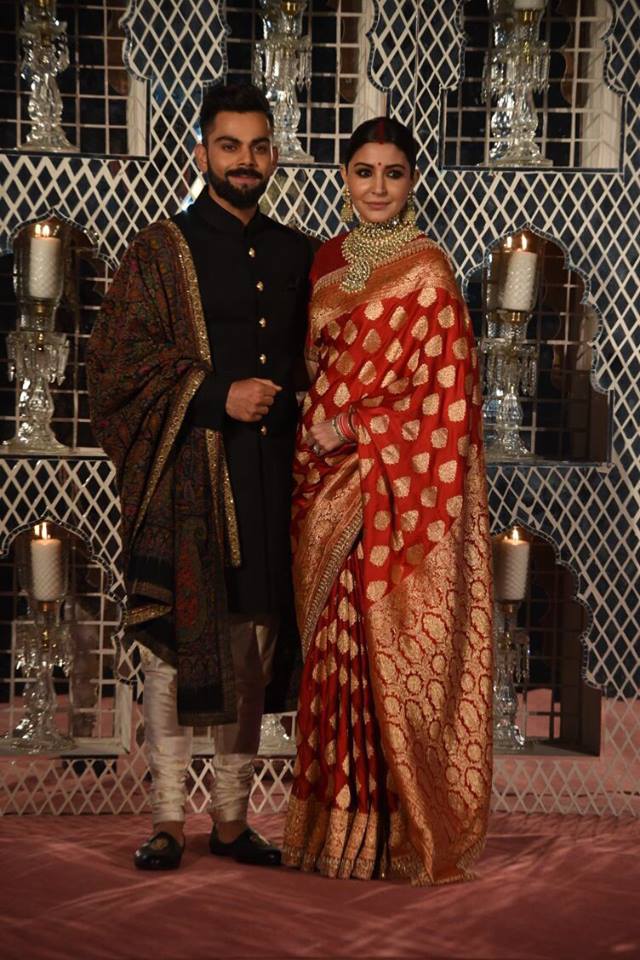 "Thank you for coming," Virat told the paparazzi while Anushka did 'namaste' before leaving for the reception party, which was graced by around 500 guests, especially from Virat's side considering that Delhi is his hometown. Virat Kohli and Anushka Sharma,Virat Kohli,Anushka Sharma,Virat Kohli and Anushka Sharma wedding reception,Virat Kohli wedding reception,Anushka Sharma wedding reception,Virat Kohli and Anushka Sharma wedding reception pics,Virat Kohli and Anushka Sharma