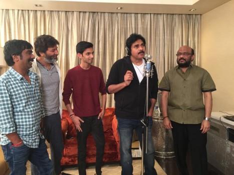 Powerstar Pawan Kalyan crooned a song for AgnyaathavaasI movie. Song will be out on Dec 31st.