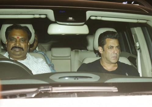 Salman Khan arrives for the special screening of his film 'Tiger Zinda Hai' in Mumbai on December 21, 2017.