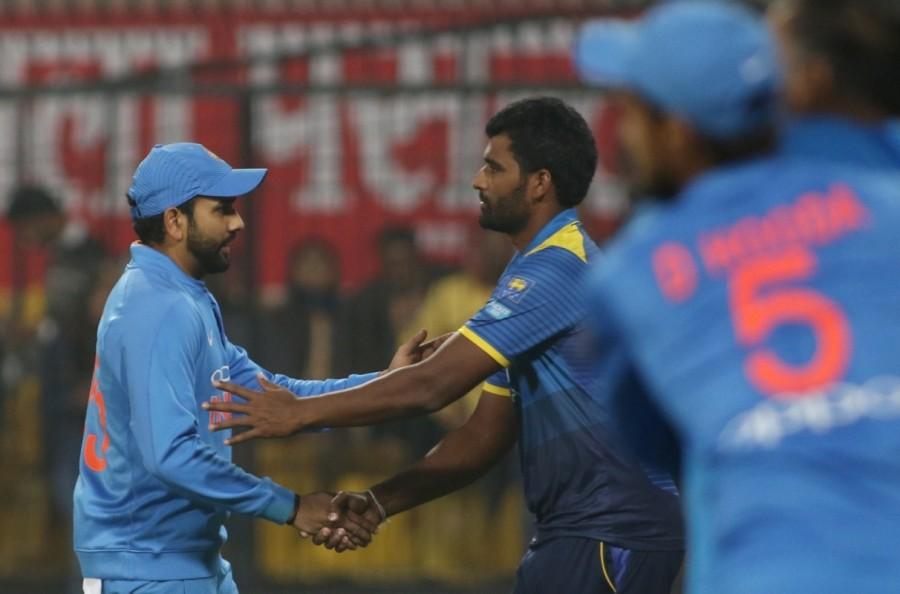 Shreyas Iyer (0) was the next man to be dismissed on the second ball of the final over before Perera got rid of Dhoni, one ball later. Dinesh Karthik (5 off 2; 4x1) struck a boundary off the second last ball even as Manish Pandey managed to open his account as India raced to the second highest T20 total. The visitors had another difficult day on the field with Perera and Pradeep picking two wickets each while Chameera took one towards the fag end of the Indian innings. India beat Sri Lanka by 88 runs,India beat Sri Lanka,India trash Sri Lanka