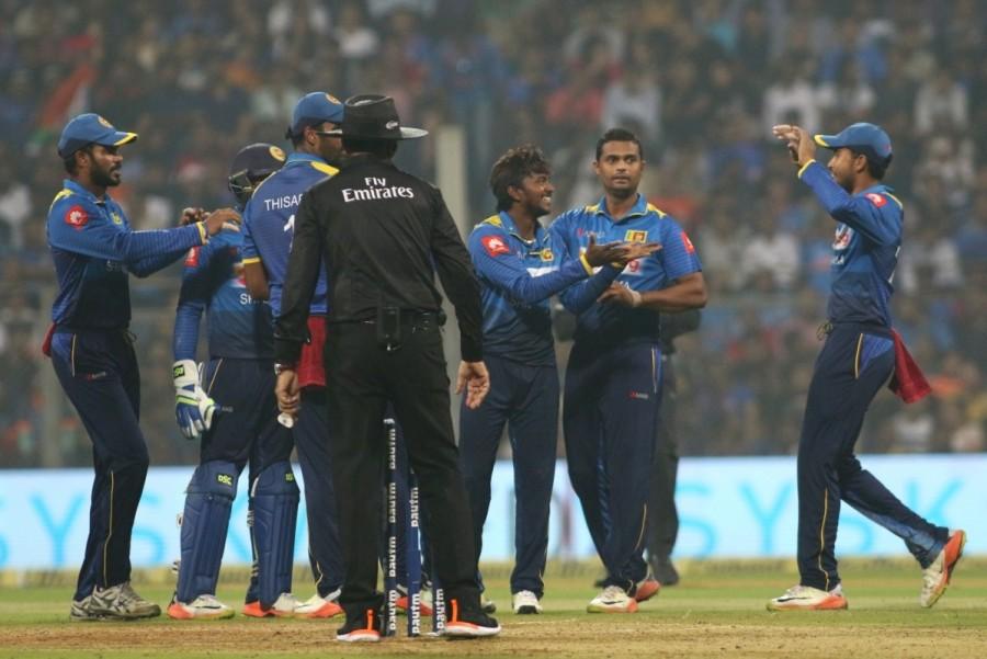 Pandya had attempted to guide a delivery from Dasun Shanaka through the empty third man region, but his miscued shot was safely grabbed by Sri Lanka wicket-keeper Niroshan Dickwella. The hosts suffered another setback when the in-form Manish Pandey, who was their top scorer with 32 runs off 29 balls, was bowled by Dushmantha Chameera. Ndia thrash Sri Lanka,ndia beats Sri Lanka,ndia thrash Sri Lanka in 3rd T20I