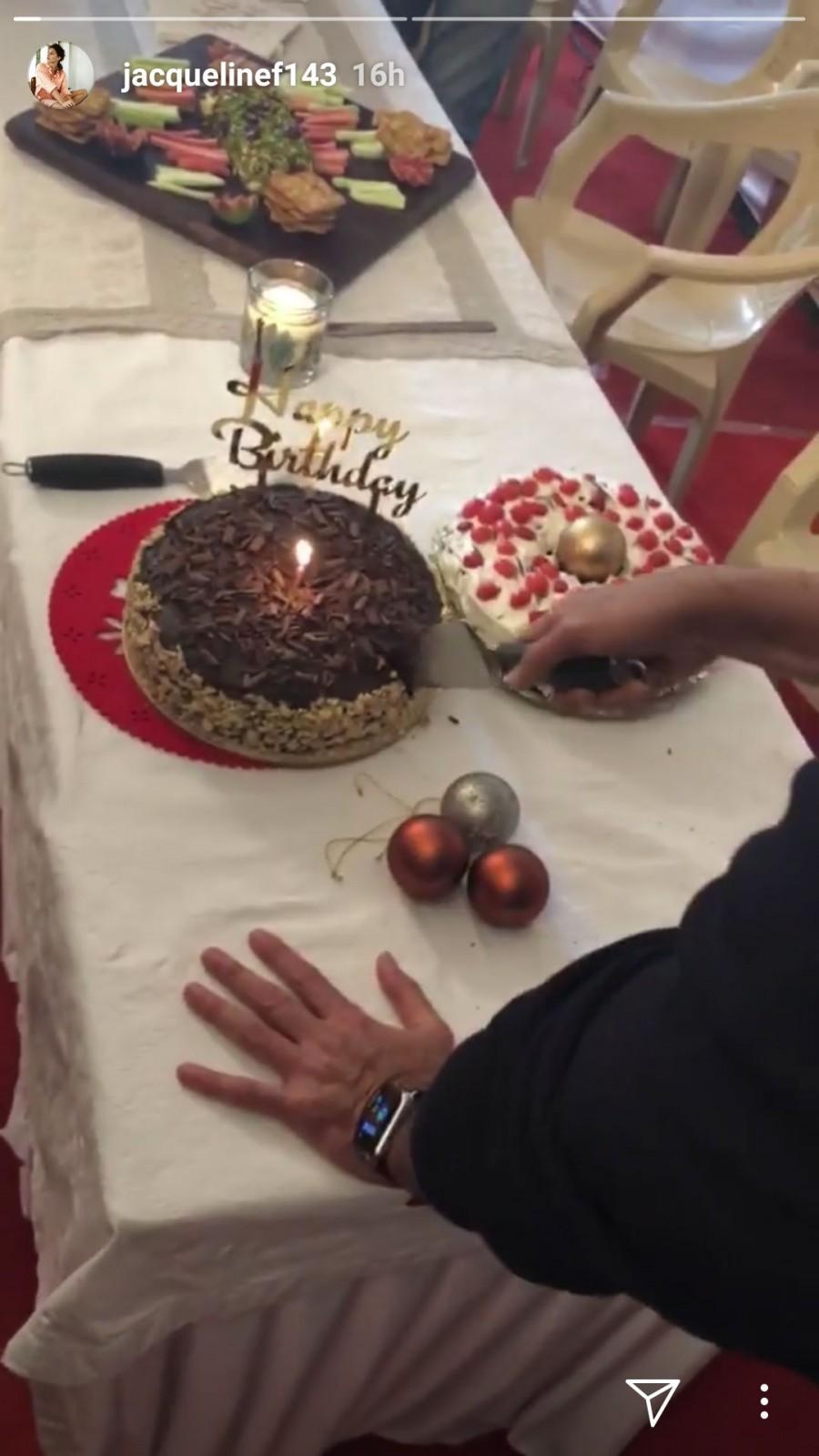 It was Anil Kapoor's first day on the Race 3 sets, and the team made sure to make it a happy day complete with a cake for the actor who celebrated his birthday yesterday. The celebrations carried on with the team make advance birthday wishes for leading man Salman Khan, who celebrates his birthday on 27th December. The actor was gifted with a Being Human T-shirt with wishes penned down by the film team as a momento. Race 3,Salman Khan,Salman Khan birthday,Anil Kapoor,Anil Kapoor birthday,Salman Khan birthday celebration,Salman Khan birthday celebration pics,Salman Khan birthday celebration images,Salman Khan birthday celebration stills,Salman Khan birthday celebratio