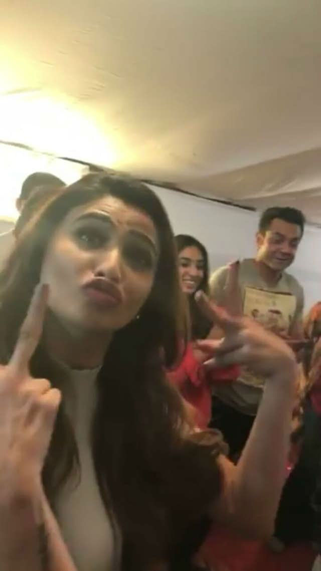 Spirits further raised to revel the tremendous love and appreciation Salman Khan's Tiger Zinda Hai has received over the release weekend. Team Race 3 was seen congratulating Salman and partaking to celebrate his success. Actress Jacqueline Fernandez had a happy Christmas celebration with the film team and the gorgeous actress took to social media to share glimpses of the party from the sets. Race 3,Salman Khan,Salman Khan birthday,Anil Kapoor,Anil Kapoor birthday,Salman Khan birthday celebration,Salman Khan birthday celebration pics,Salman Khan birthday celebration images,Salman Khan birthday celebration stills,Salman Khan birthday celebratio