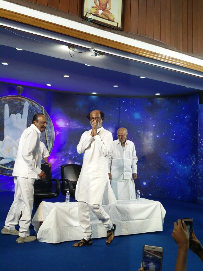 "God decides what we have to do in life at every phase. Right now, he wants me to be an actor and I'm fulfilling my responsibility. If God willing, I will enter politics tomorrow. "If I enter, I will be very truthful and will not entertain people who are in this to make money. I won't work with such people," he had said. Superstar Rajinikanth,Rajinikanth,Rajinikanth 6-Day fan meet,Rajinikanth fans meeting,rajinikanth fans press meet