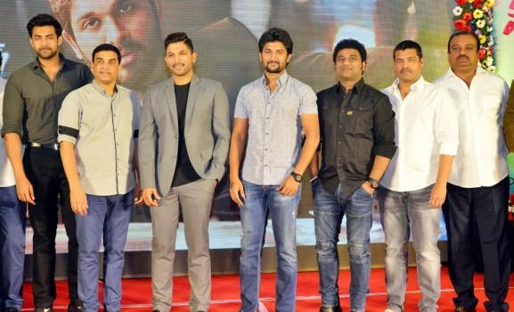 Dil Raju's Production Company Sri Venkateswara Creations 2017 celebrations event held at Hyderabad. Celebs like Allu Arjun, Nani, Anupama Parameswaran, Mehreen Pirzada, Jayasudha, Vamsi Paidipally graced the event.