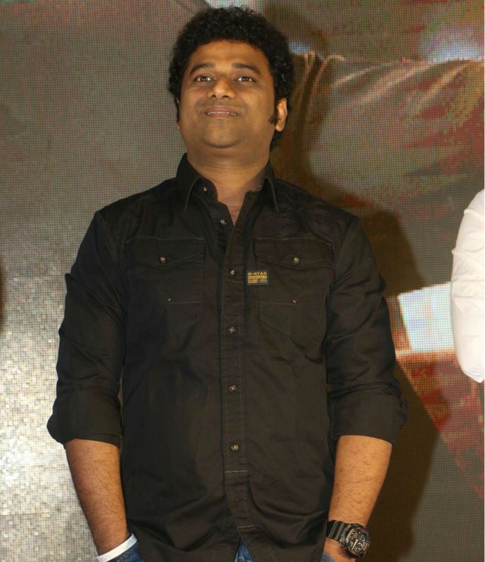 Music Director Devi Sri Prasad poses for the cameras during Sri Venkateswara Creations 2017 Celebrations. Allu Arjun,Nani,Anupama Parameswaran,Mehreen Pirzada,Jayasudha,Devi Sri Prasad,Naveen Chandra,Jagapathi Babu,Sri Venkateswara Creations 2017 Celebrations