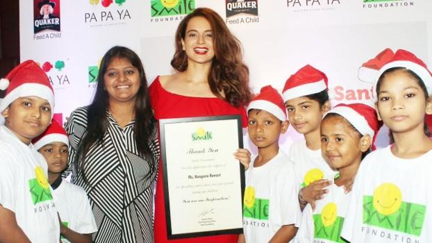 Bollywood actress Kangana Ranaut turns Santa for underprivileged kids this Christmas.