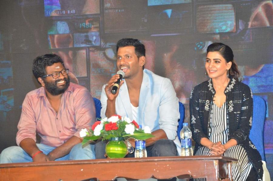 Tamil movie Irumbu Thirai teaser launch event held in Chennai. Celebs like Vishal, Samantha Akkineni graced the event. Vishal,Samantha Akkineni,Irumbu Thirai teaser launch,Irumbu Thirai teaser,Irumbu Thirai teaser launch pics,Irumbu Thirai teaser launch images,Irumbu Thirai teaser launch stills,Irumbu Thirai teaser launch pictures,Irumbu Thirai teaser launch photos