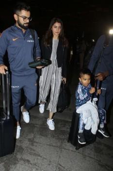 Newlywed Virat Kohli and Anushka Sharma head to South Africa for New Year celebrations.