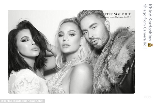 Khloe Kardashian snuggles her pregnant sister Kylie Jenner in family’s annual Christmas Eve party. Khloe Kardashian,Kylie Jenner,kylie jenner pregnancy,Kylie Jenner pregnant