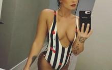 Singer Demi Lovato showcased flaunted ample cleavage as well as toned legs and arms in a daring swimsuit. She teased her 63 million Instagram followers with the selfie on Wednesday, reports mirror.co.uk. Alongside the image, the singer said she is "In love with this bathing suit".